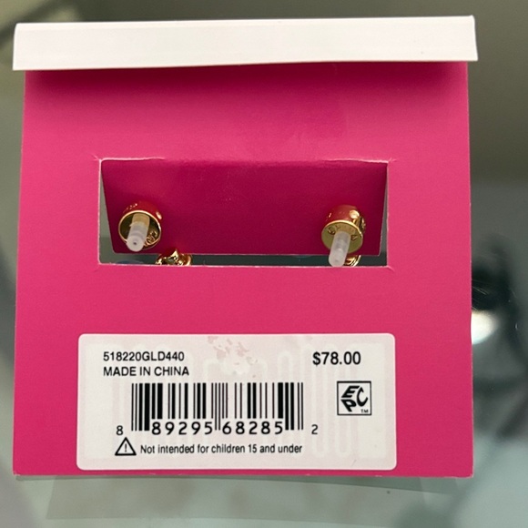 Kurt Geiger Evil Eye Turquoise Heart Earrings - Picture 2 of 4